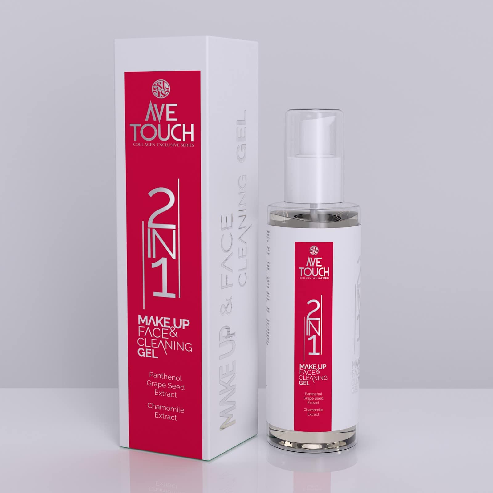 AVE TOUCH 2N1 JEL 2N1 MAKE UP FACE & CLEANING GEL - YÜZ VE MAKEUP TEMİZLEME GEL 200 ML - Görsel 1